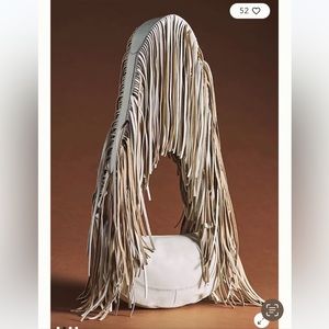 Anthropologie fringe sling cross body shoulder bag